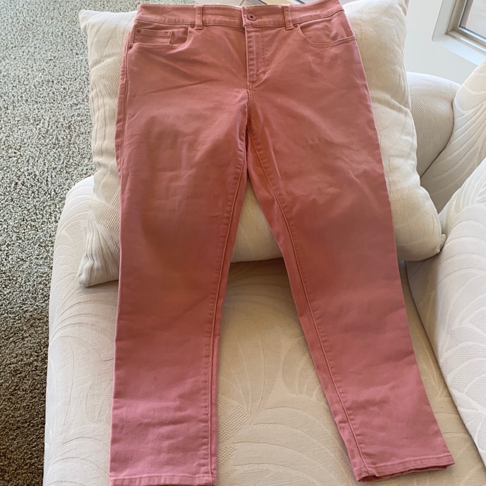Chico’s Platinum Denim Ankle Jeans